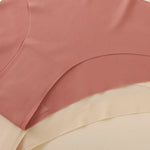 1Pack Women Low-Rise V-Front Ice Silk Seamless Briefs Panties Invisible No Lines Underwear Summer Soft Sexy Lingerie XS-XL