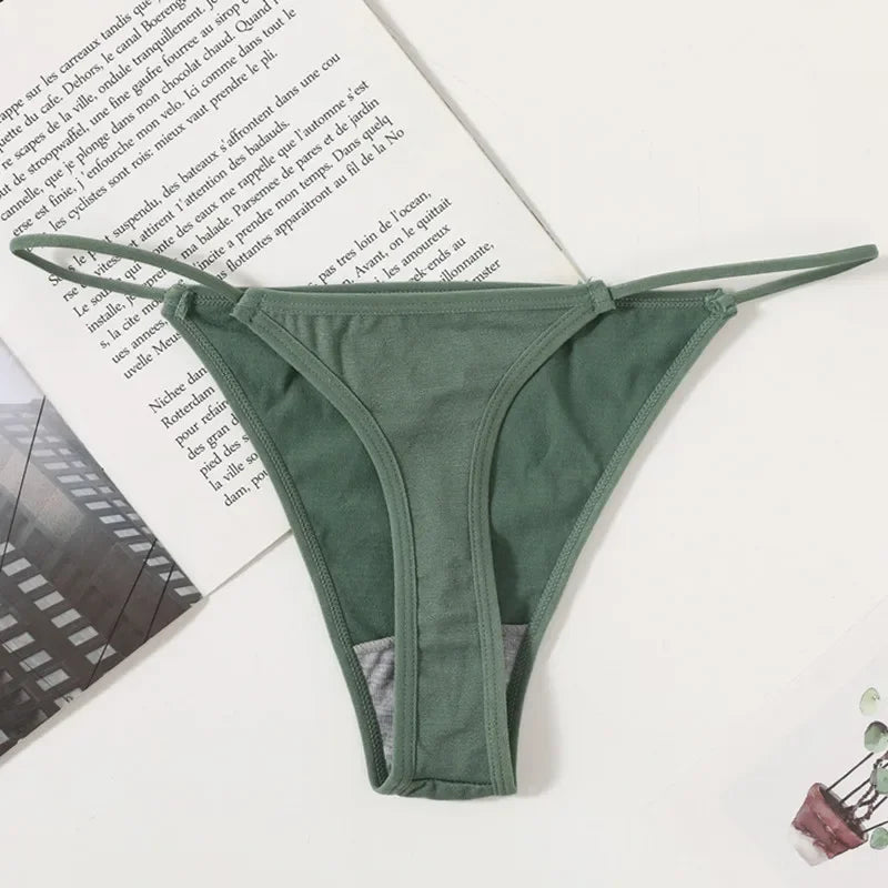 4Pcs/Set Women G-String Thongs Seamless Panties Sexy Lingerie Low Rise Female G-String High Cut Pantys Underwear