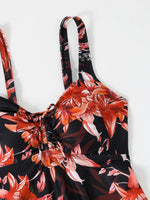 Printed Tankini Set 2026 Padded Floral Swimsuit Women Strappy Swimwear Female Beach Dress Bathers Bathing Swimming Swim Suit XL