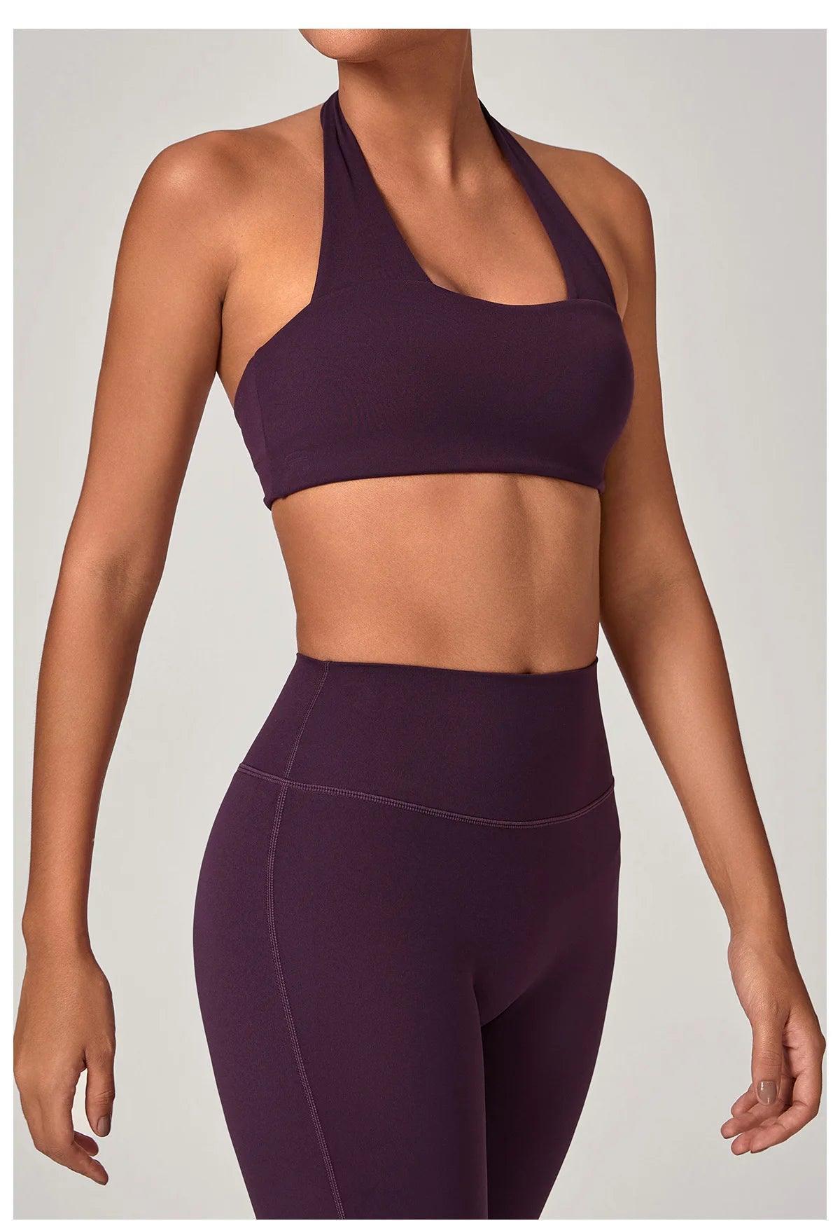 Sexy Fitness Bra Women Sports Sports Bra Halter Top High Support Push-up Open Back Running Gym Wear Yoga Bra Workout Underwear