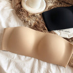 Summer Invisible Bra Women Seamless Underwear Sexy Strapless Tube Tops Wire Free Push Up Brassiere Comfort Anti slip Intimates
