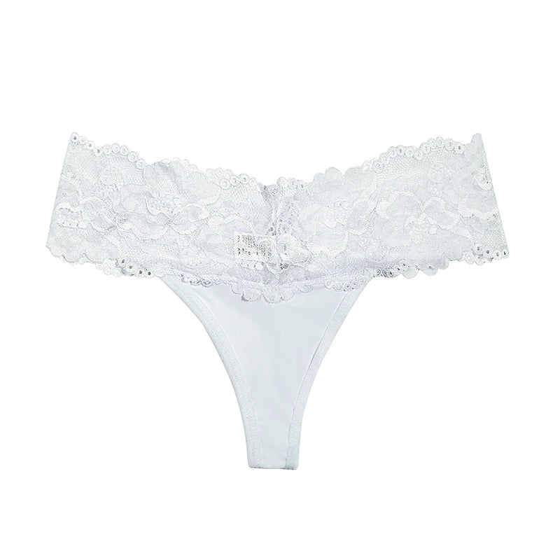 1pcs Multi Color Sexy Women G-string Low Rise Lace Floral Panties Intimate Lingerie Comfort Female Underwear Solid S-XL Thongs