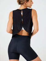 Women'S Solid Color Top Women'S Sports Suspender Top Women'S Fashion Hollow Back Sports Running Fitness Casual Hundred Yoga Top