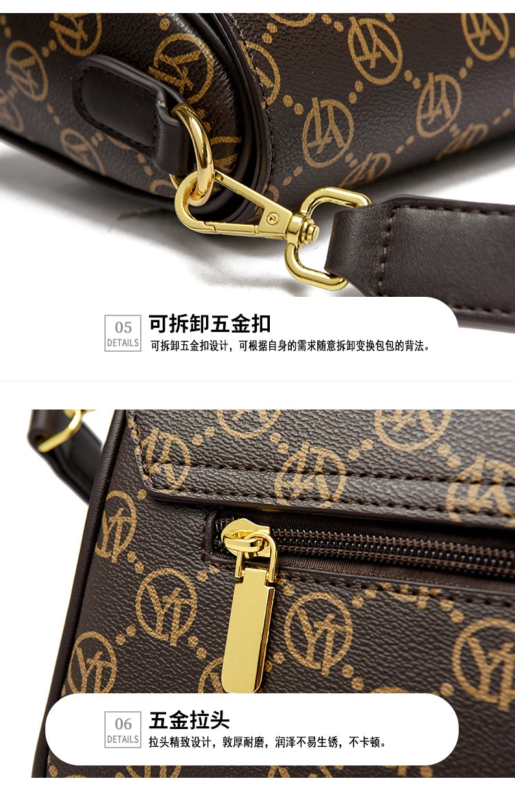 New Fashion Luxury Brand Women's Shoulder Bag High Quality Lady Crossbody Bag Round Women's Wallet Waterproof Women's Handbags