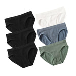 6Pcs/Set Women's Seamless Briefs Sports Underwear Female Underpants Low Rise Stretch Underwear Sexy Lingerie Soft Panty