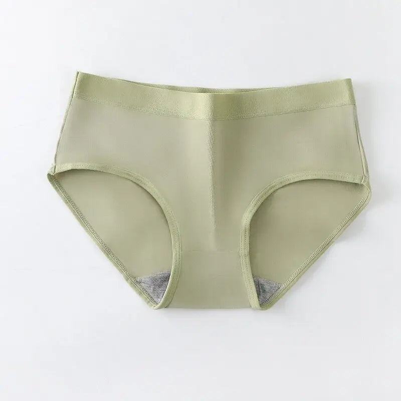1 Pack Women Simple Panties Low Waist Soft Breathable Briefs Ladies Full Coverage Underwear Daily Solor Color Intimates M-2XL