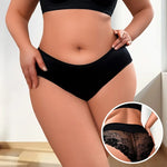 1pcs Plus Size Sexy Women Panties 1XL-4XL Patchwork Floral Female Underpants Lingerie Breathable Comfort Lady Briefs Underwear