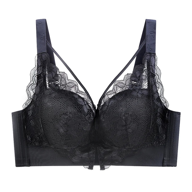 Coverage Lace Bras Plus Size Push Up Bra Sexy Lingerie Women FullWireless Brassiere C D E Cup Push Up Bras for women Bra 52CDE
