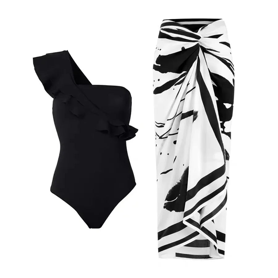 2026 New Arrival Push Up Women Bikini Set Floral Printed Ruffle Bikinis Strappy Bandage Swimwear Brazilian Biquini Bathing Suit