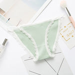 2023 Sexy Women's Panties Breathable Cotton Underwear Sweet Lace Lingerie Cute Female Briefs Comfort Striped Underpants Hot Sale