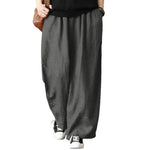 Casual Wide Leg Trousers Women Solid Long Pants Breathable Comfortable Loose Leisure Harem Pants for Outdoor
