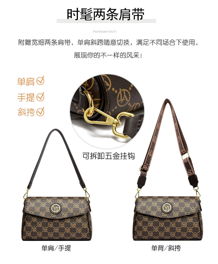 New Fashion Luxury Brand Women's Shoulder Bag High Quality Lady Crossbody Bag Round Women's Wallet Waterproof Women's Handbags