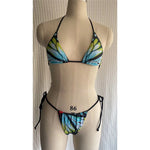 Sexy 4 Colors Printed Halter Padded Bikini Female Swimsuit Women Swimwear Two-pieces Bikini set Bather Bathing Suit Swim K4910