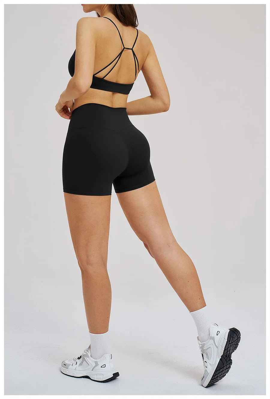 Women 2 Piece Gym Workout Set Female Bra Yoga Shorts Vest Fitness Wear Quick-DrySports Bra Suits Sportswear Tracksuit Outfits