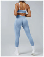 2PCS Yoga Suit Seamless Sports Set Gym Outfits Women Tracksuit Running Workout Clothes Sports Bra Athletic Wear Yoga Clothing
