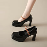 2026 leather shoe for women high heel platform point toe elegant and fashion shoe High-heeled sandals
