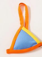 ZTVitality Contrast Binding Triangle Women's Swimsuit High Cut Sexy Bikini 2022 New Arrival Biquini Padded Bra Push Up Swimwear