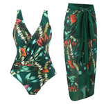 2026 Print Swimsuit One Piece & Swim Dress Sexy Swimwear Women Bathing Suit Padded Beachwear Swimming Summer