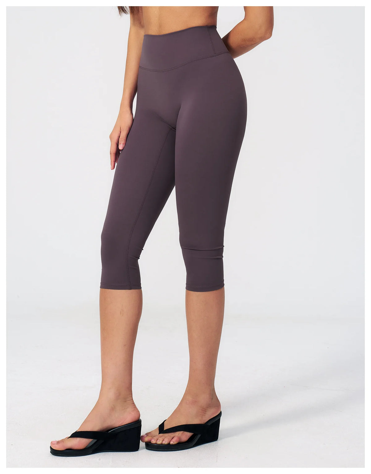 Yoga Pants Women Cropped Pants Sports Pants Fitness Leggings Tights Breathable Quick-drying High Waist Running Workout Pants