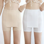 Ice Silk High Waist Women Tummy Control Seamless Shorts Double Layer Under the Skirt Boxer Safety Pants Women Shapewear