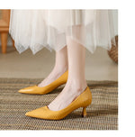 Patent Leather Fashion High Heels 2026Pointed Toe Pumps Elegant Woman Heeled Shoes Shallow Mouth Candy Colored Sexy Single Shoes