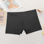 Large size black invisible seamless women's flat angle pants for comfortable wearing plus size underwear Z2420