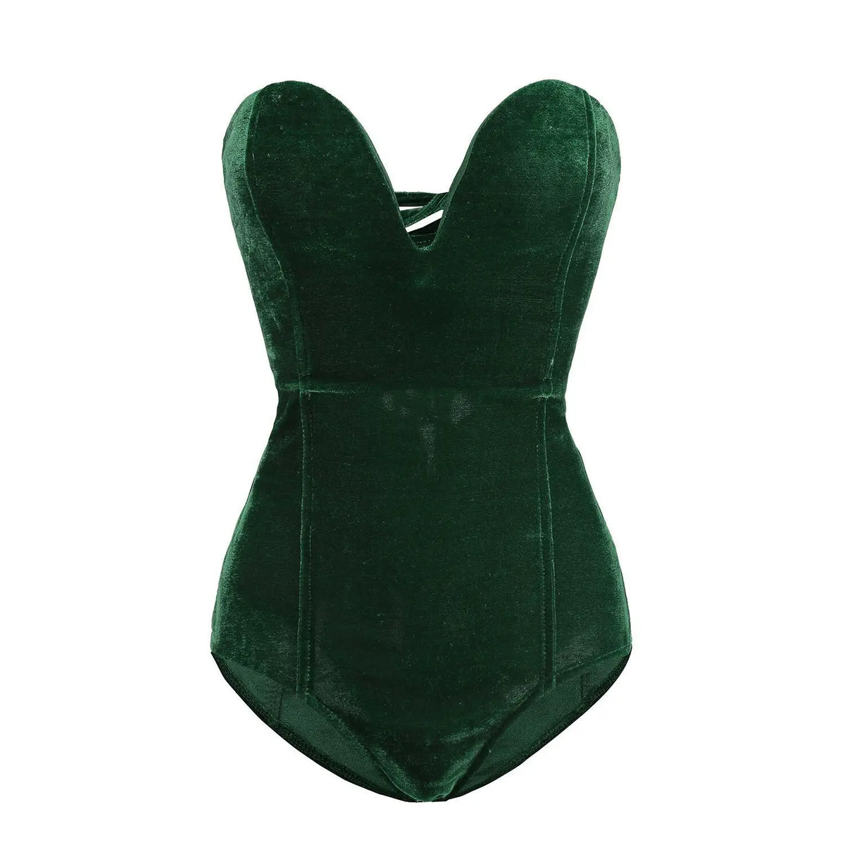 hirigin Women Strapless Neck Bodysuit Sexy Back Lace Up Bodysuit VelvetShapewear Bodycon Leotard Romper Jumpsuit Hot Sale