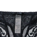 Sexy hollow half-cup bra set, lace push-up, push-up nipples, see-through thong and collar, four-piece set