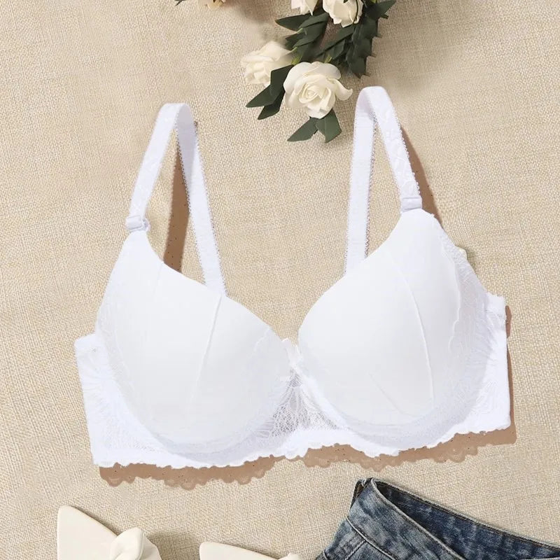 Beauwear Women's Big Size Brassiere with wire Floral Lace Underwear Push Up Bras