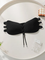 Sexy Front Closure Push Up Bra for Women bra Invisible Seamless Strappy Design black Lingerie Date Night J051