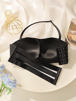 Women's sexy no steel ring gathered push up shoulder strap detachable back hollow comfortable close fitting bra U05
