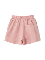Summer Womens Casual Shorts Elastic Waist Plaid/Striped Print Button Front Shorts Casual Beach Going Out Pants