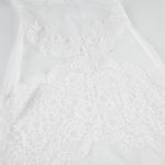 FDYOUI Sexy Lace Patchwork Mesh Long Dress Women Spaghetti Strap See-through Evening Party Dresses White Black Night Club Outfit