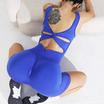 Trendy Sexy Bodysuit Women Jumpsuits Sport Yoga Clothes Rompers Sportswear Woman Gym Combi-pants Fitness Overalls Shorts Legging