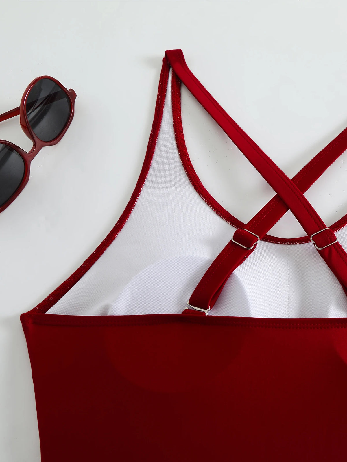 2026 Sexy Strappy Swimsuit One Piece Solid Swimwear Women Bathers Bathing Swimming Swim Suit Female Summer Beachwear