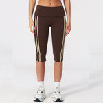 Calf-Length Pants High Waist Capri Leggings Women Fitness Pants Running Yoga Leggings Pants Gym Tights Leggings Push Up Workout