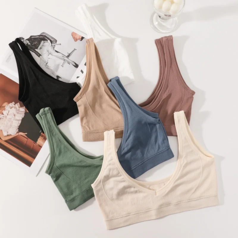 Seamless Bras Women Non-wire Push-Up Brassiere Women Crop Top Sports Underwear Female Sexy Lingerie Small Chest Intimates M-XL