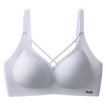 Traceless Half-Fixed Cup Women Underwear Thin Jelly Soft Support Anti Drop Adjustable No Steel Ring Super Soft Solid Color Bras