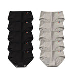 10Pcs/Set Women Cotton Seamless Panties Sexy Underwear Female Breathable Solid Color Underpants Lingerie Low Rise Briefs M-XL