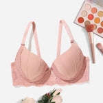 Beauwear Women's Big Size Brassiere with wire Floral Lace Underwear Push Up Bras