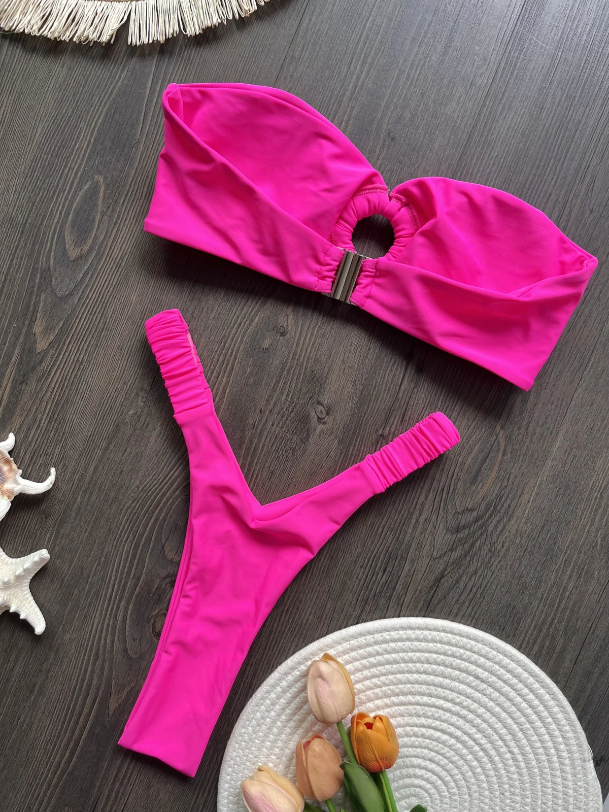 Micro Bikini Push Up Women Swimsuits 2024 Sexy Female Swimwear Brazilian Bikini Set Thong Biquini Swimming Suits Beachwear