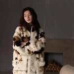 Thicken Coral Fleece Women's 2PCS Pajamas Set Loungewear Winter New Sleepwear Pijamas Suit Loose Casual Flannel Homewear Outwear
