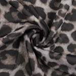 Spring Summer Off-Shoulder Sexy Leopard Print Long-Sleeve Dress European-Style Casual Backless Bell-Sleeve Mini Skirt Streetwear