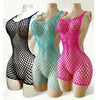 1PC Women Sexy Fishnet Beach Cover Up Hollow Out Bodycon Bodysuit See Through Summer Swimwear