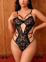 Sexy Bodysuit Lingerie Women Wedding Night Underwear Babydoll Dress Lace Hollow Bra See-through Bodysuit Nighty Exotic Pajamas