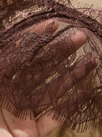 Ladies' Basic Style Thin Lace Bra And Panty Set Seamless Single Layer Eyelet Underwear Comfortable Intimate Apparel
