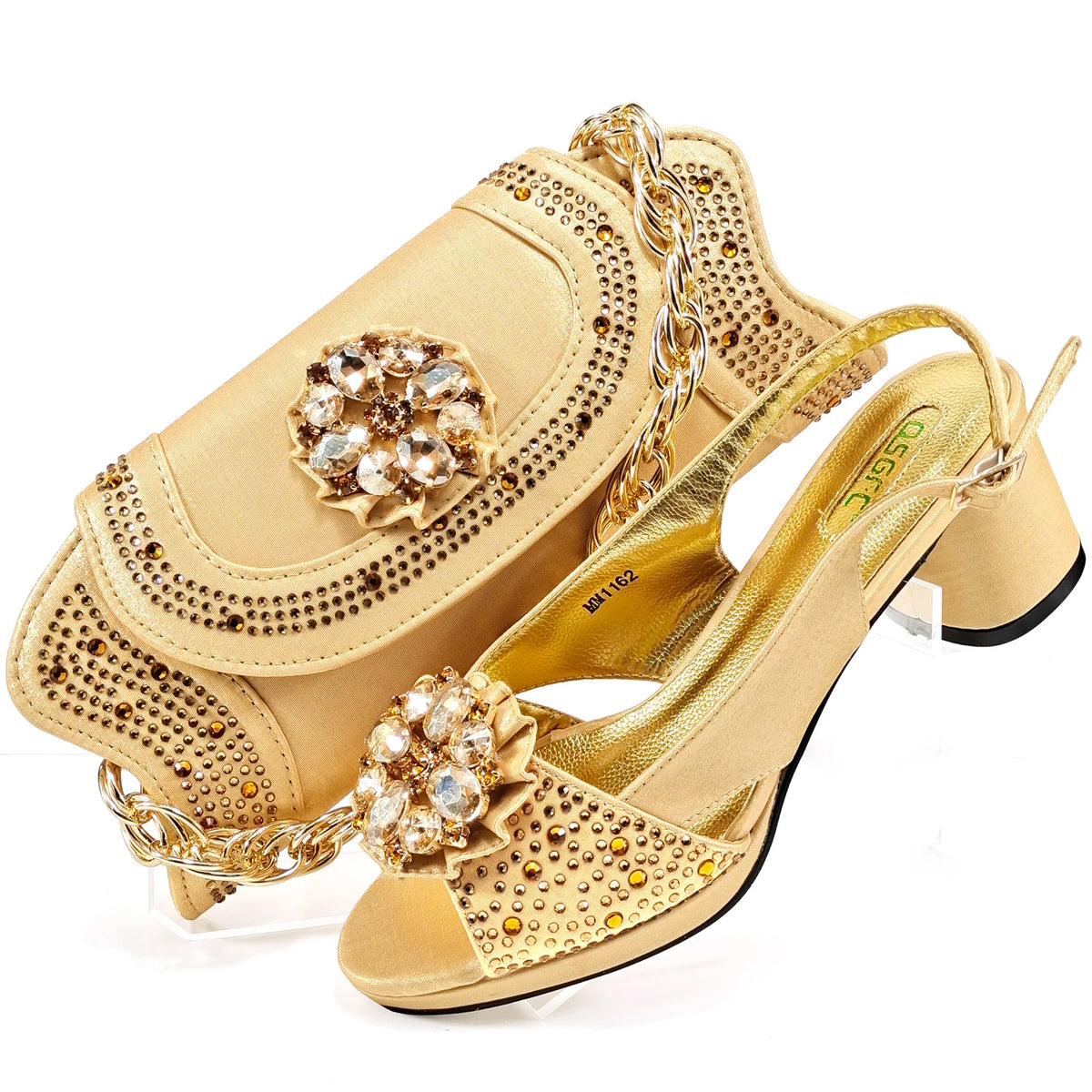 doershowItalian Shoe and Bag Set New 2024 Women Shoes and Bag Set In Italy olive Italian Shoes with Matching Bag HMP1-16