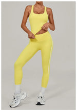 Women's Seamless Yoga Sets Sports Fitness Beauty Back Vest Hip-lifting Pants Slim-fit Suits Running Workout Gym Training Sets