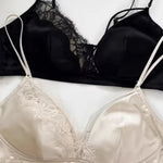Super Sexy French Lace Bra Set No Underwire Minimizer Triangle Cup for Small Chest Women Hot Lingerie 2026 New Push Up MOYISU