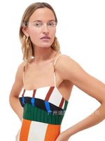 Elegant High Waist 2025 Party Long Dress Fashion Casual New Striped Colorful Women Sexy Spaghetti Strap Bohemian Mixi Dresses